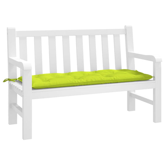 VidaXL Tuinbankkussen 120x50x7 cm oxford stof heldergroen