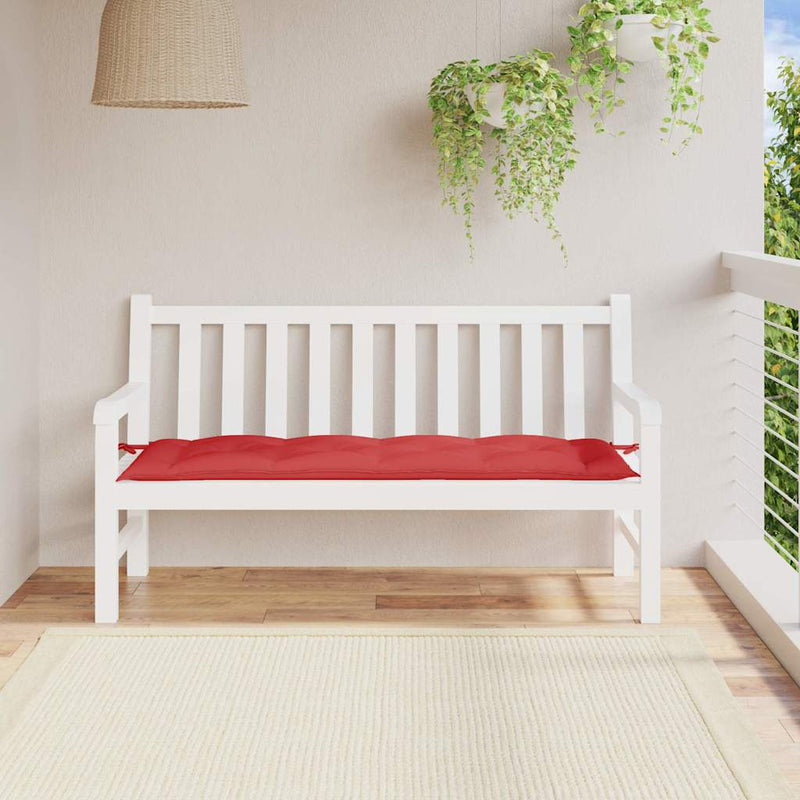 Afbeelding laden in galerijviewer, Vidaxl tuinbankkussen 150x50x7 cm oxford stof rood
