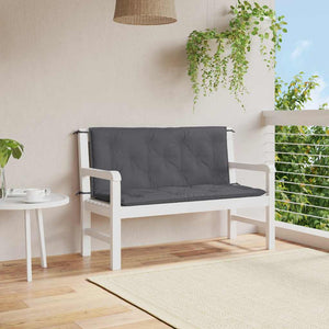 Vidaxl tuinbankkussen 120x(50+50)x7 cm oxford stof antracietkleurig
