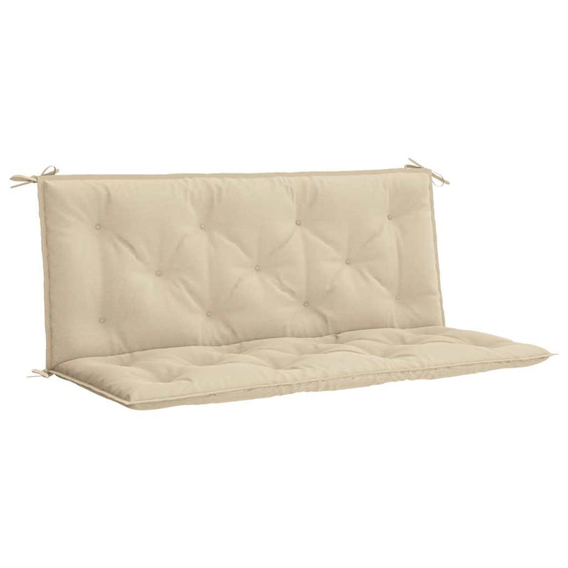 Afbeelding laden in galerijviewer, Vidaxl tuinbankkussen 120x(50+50)x7 cm oxford stof beige
