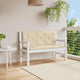 Vidaxl tuinbankkussen 120x(50+50)x7 cm oxford stof beige