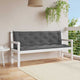Vidaxl tuinbankkussen 150x(50+50)x7 cm oxford stof antracietkleurig