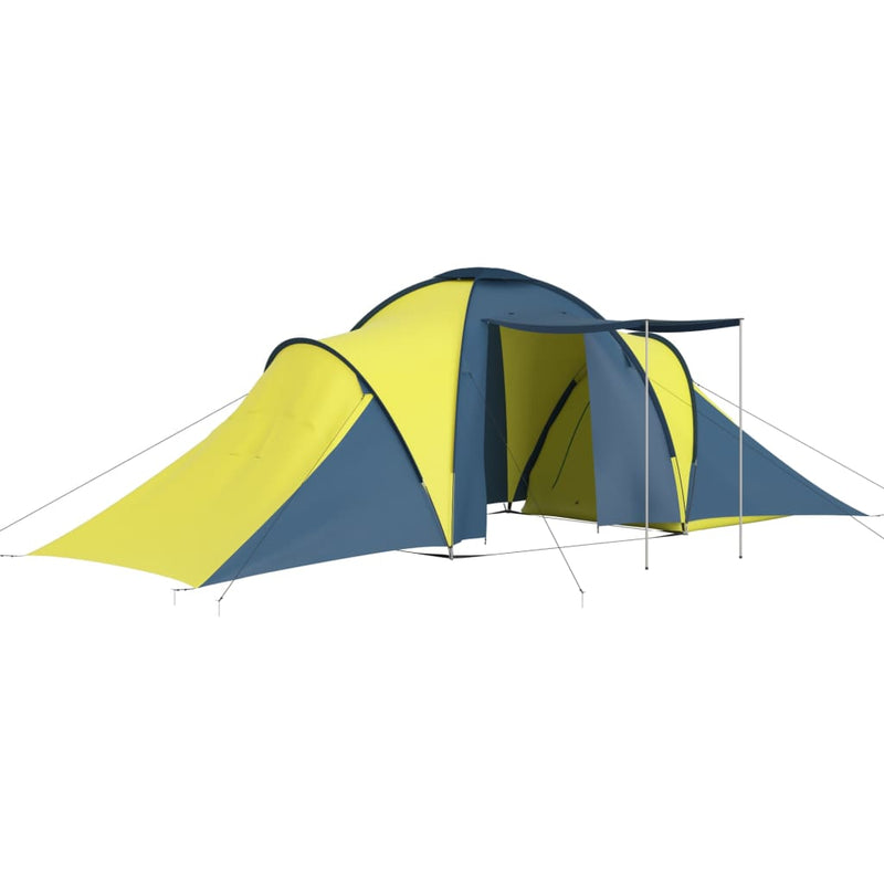 Afbeelding laden in galerijviewer, Vidaxl tent 6-persoons blauw en geel
