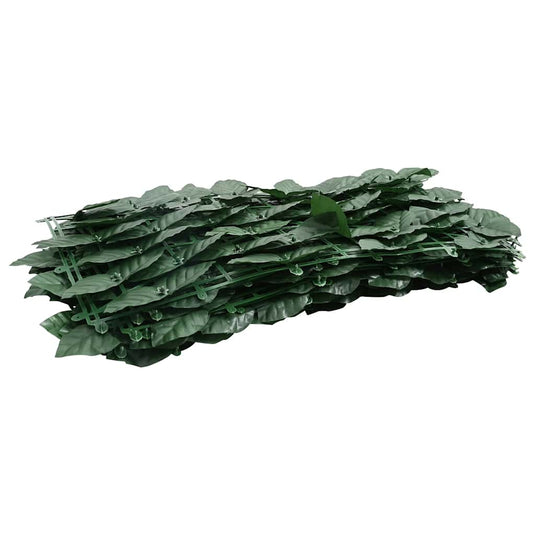 Vidaxl balkonscherm met donkergroene bladeren 600x75 cm