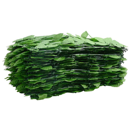 Vidaxl balkonscherm met groene bladeren 600x75 cm