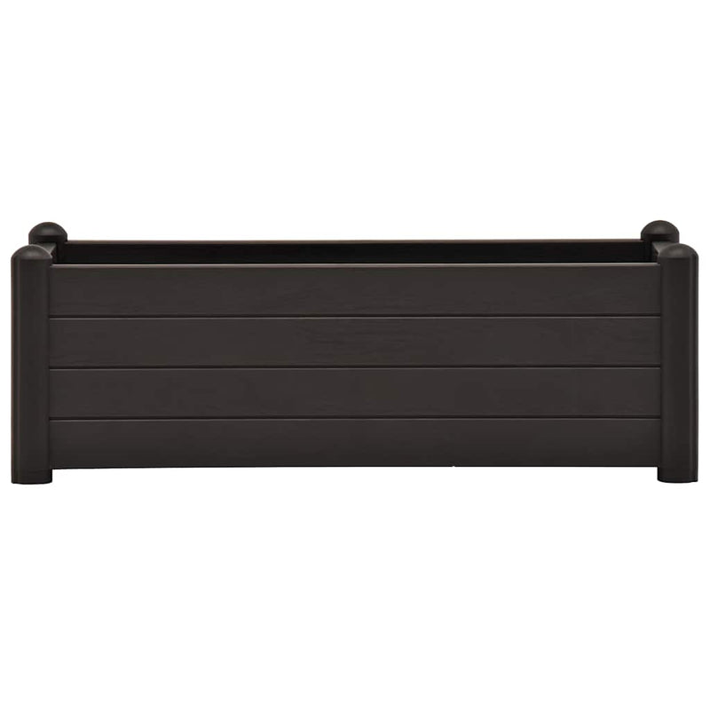 Afbeelding laden in galerijviewer, Vidaxl plantenbak verhoogd 100x43x35 cm pp antraciet
