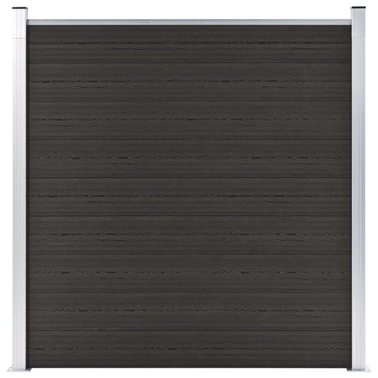 VidaXL Schuttingpaneel 180x186 cm HKC zwart