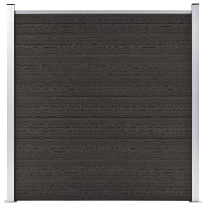 Afbeelding laden in galerijviewer, VidaXL Schuttingpaneel 180x186 cm HKC zwart
