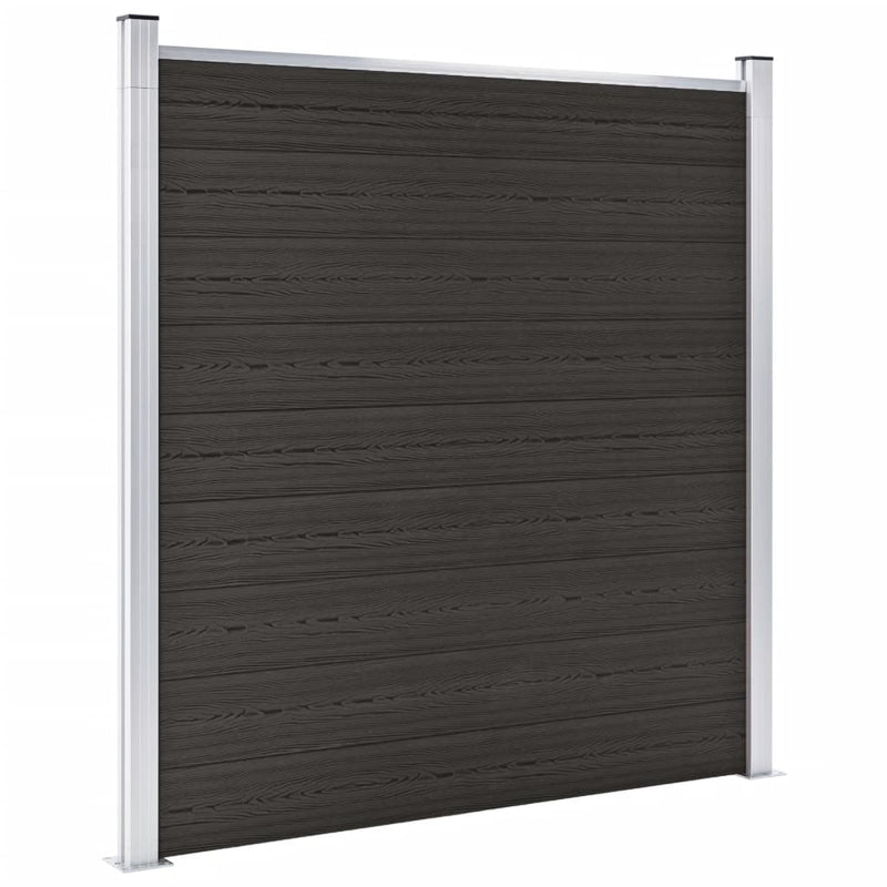 Afbeelding laden in galerijviewer, VidaXL Schuttingpaneel 180x186 cm HKC zwart
