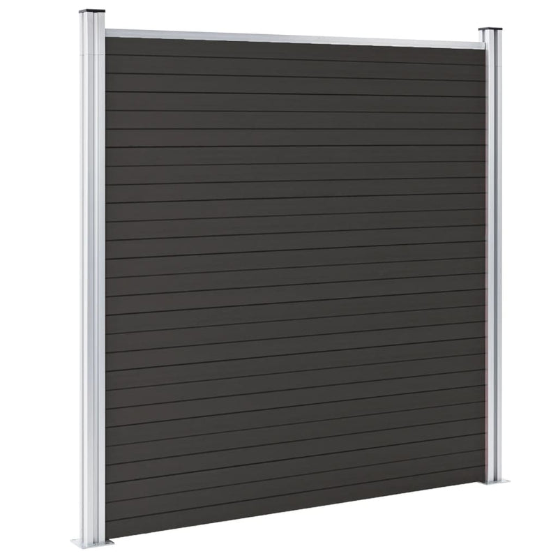 Afbeelding laden in galerijviewer, VidaXL Schuttingpaneel 180x186 cm HKC zwart
