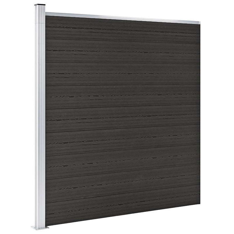 Afbeelding laden in galerijviewer, Vidaxl schuttingpaneel 175x186 cm hkc zwart
