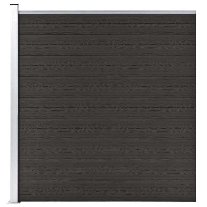 Afbeelding laden in galerijviewer, Vidaxl schuttingpaneel 175x186 cm hkc zwart
