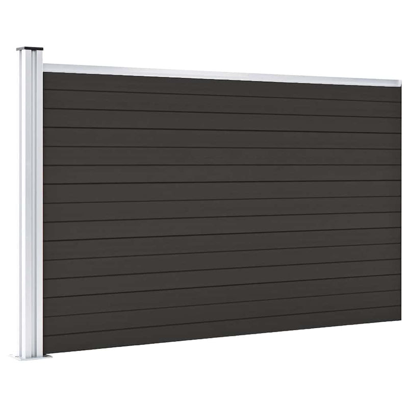 Afbeelding laden in galerijviewer, Vidaxl schuttingpaneel 175x105 cm hkc zwart
