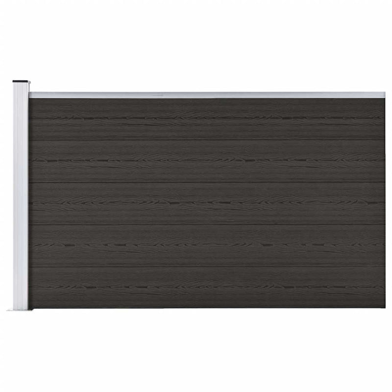 Afbeelding laden in galerijviewer, Vidaxl schuttingpaneel 175x105 cm hkc zwart
