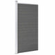 Vidaxl schuttingpaneel 95x186 cm hkc grijs
