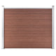 Vidaxl schuttingpaneel 180x146 cm hkc bruin