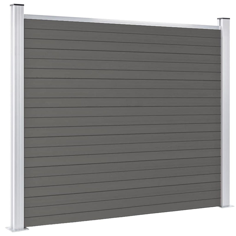 Afbeelding laden in galerijviewer, Vidaxl schuttingpaneel 180x146 cm hkc grijs
