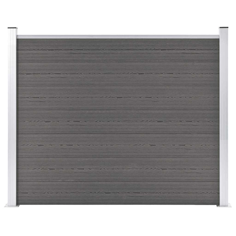 Afbeelding laden in galerijviewer, Vidaxl schuttingpaneel 180x146 cm hkc grijs
