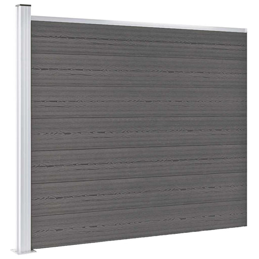 Vidaxl schuttingpaneel 175x146 cm hkc grijs
