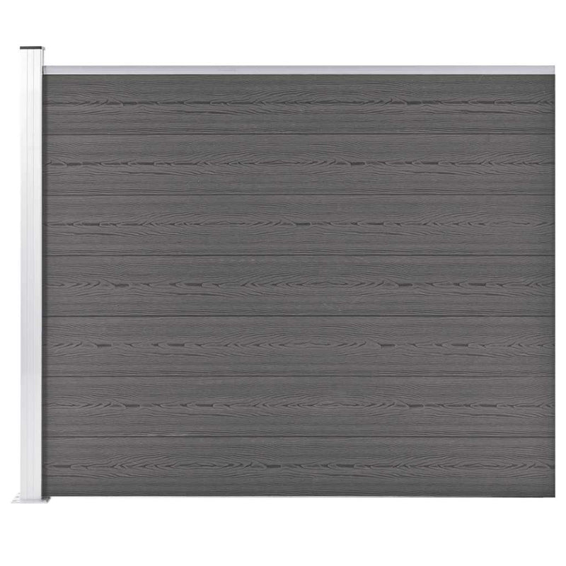 Afbeelding laden in galerijviewer, Vidaxl schuttingpaneel 175x146 cm hkc grijs

