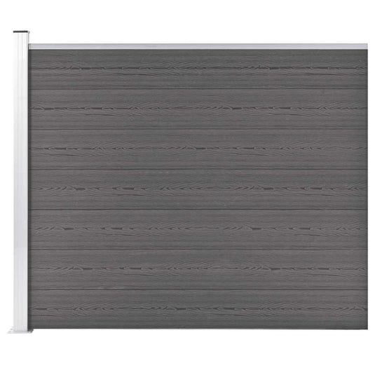Vidaxl schuttingpaneel 175x146 cm hkc grijs