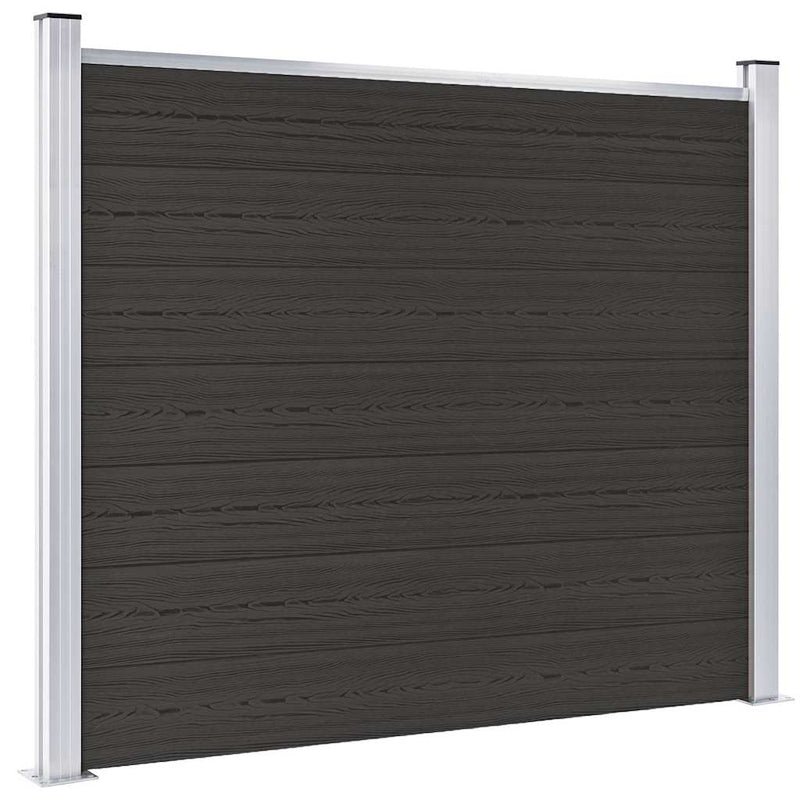 Afbeelding laden in galerijviewer, Vidaxl schuttingpaneel 180x146 cm hkc zwart
