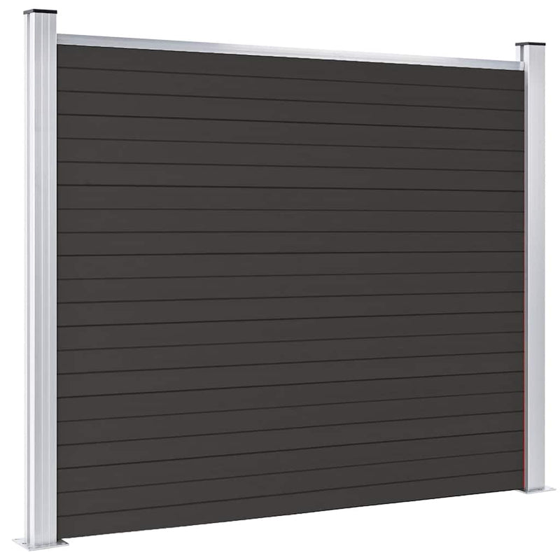 Afbeelding laden in galerijviewer, Vidaxl schuttingpaneel 180x146 cm hkc zwart
