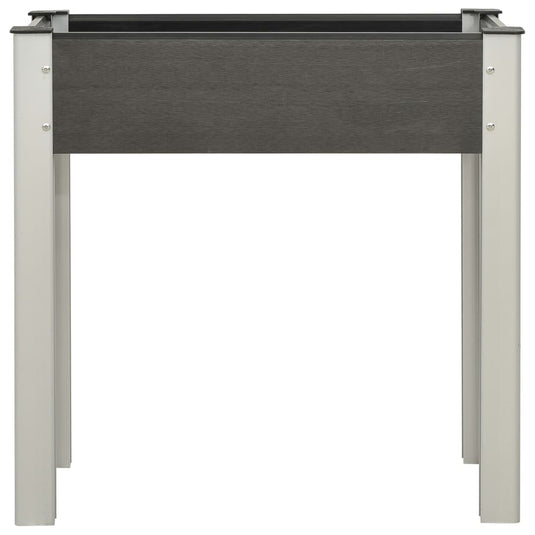 Vidaxl plantenbak verhoogd 75x40x75 cm hkc grijs