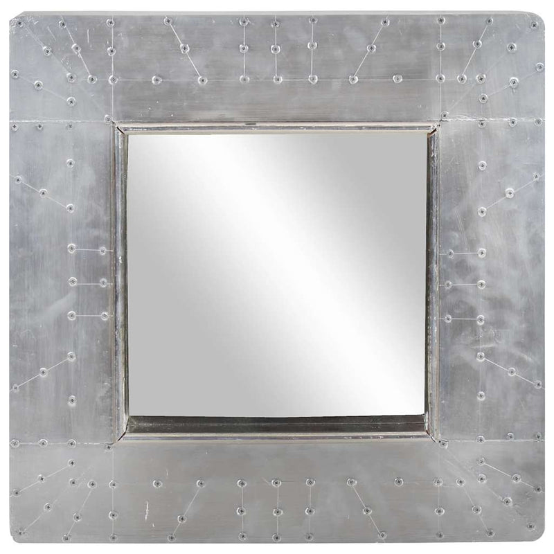 Afbeelding laden in galerijviewer, Vidaxl spiegel luchtvaartstijl 50x50 cm metaal
