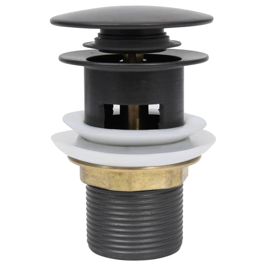 Vidaxl afvoer pop-up met overloop 6,4x6,4x9,1 cm grijs