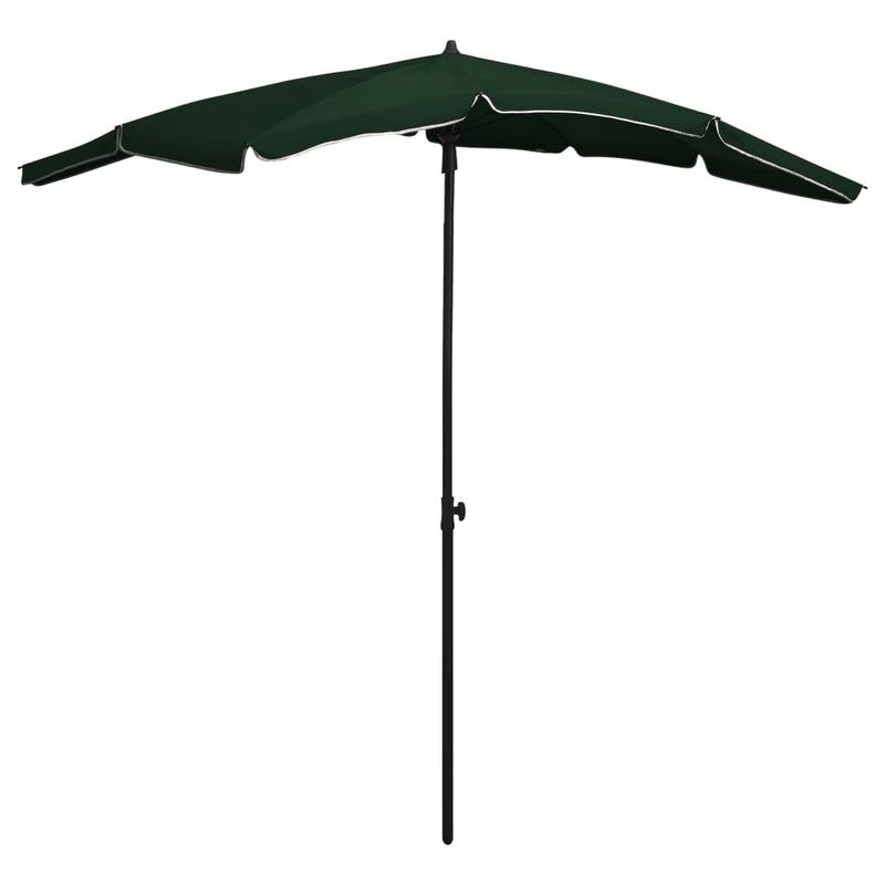 Afbeelding laden in galerijviewer, Vidaxl parasol met paal 200x130 cm groen
