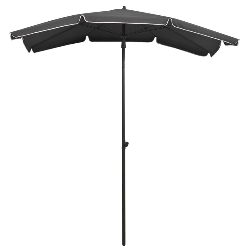 Afbeelding laden in galerijviewer, Vidaxl parasol met paal 200x130 cm antracietkleurig

