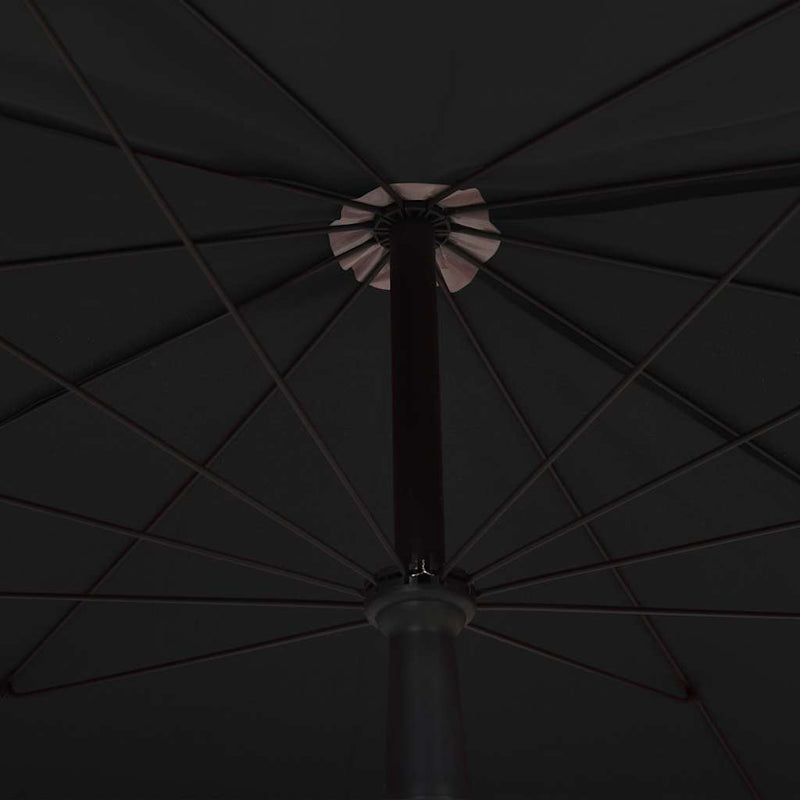 Afbeelding laden in galerijviewer, Vidaxl parasol met paal 200x130 cm zwart

