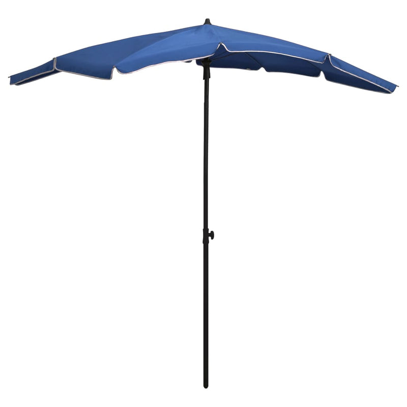 Afbeelding laden in galerijviewer, Vidaxl parasol met paal 200x130 cm azuurblauw
