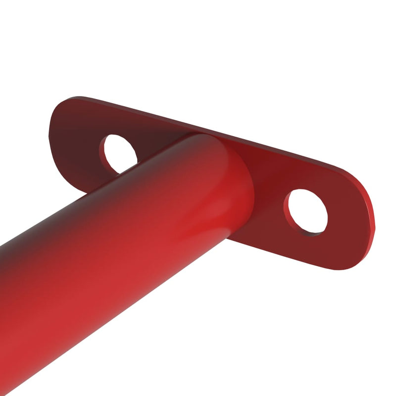 Afbeelding laden in galerijviewer, Vidaxl rekstok 125 cm staal rood
