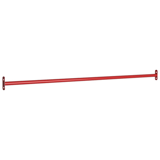 Vidaxl rekstokken 2 st 125 cm staal rood