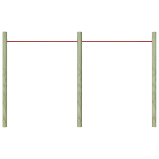 Vidaxl rekstokken 2 st 125 cm staal rood