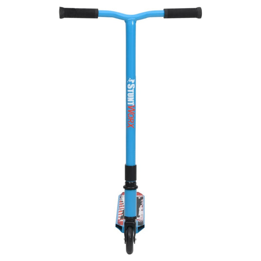 VidaXL Stuntstep met aluminium stuur blauw