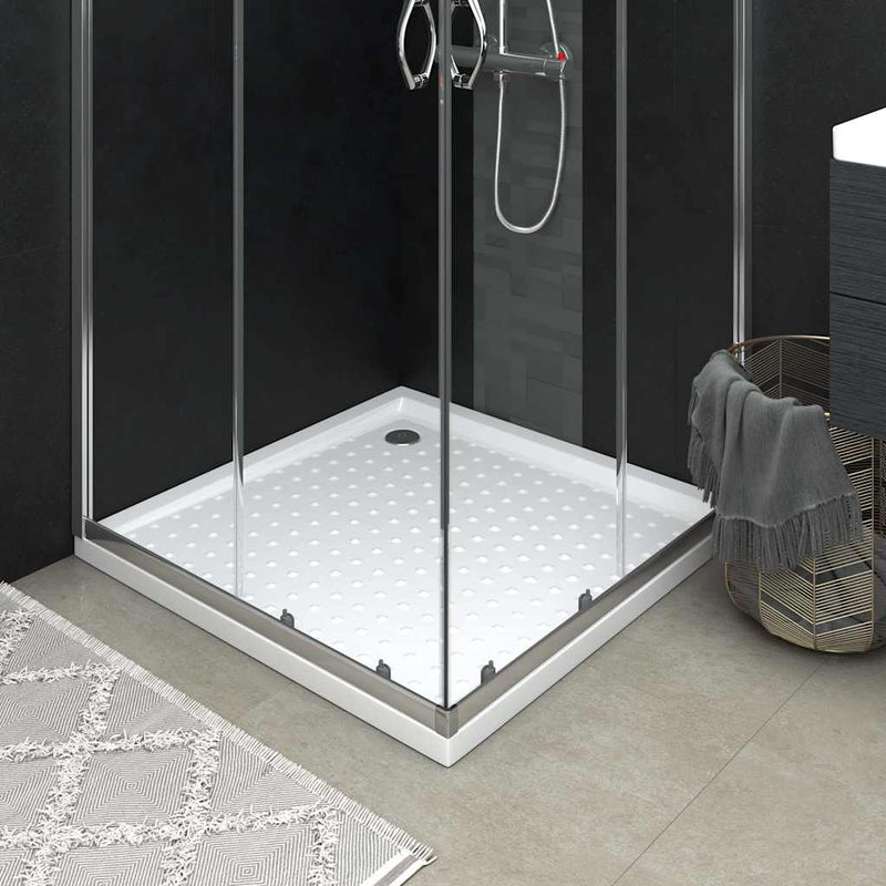 Afbeelding laden in galerijviewer, Vidaxl douchebak met noppen 90x90x4 cm abs wit
