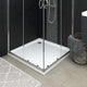 Vidaxl douchebak met noppen 80x80x4 cm abs wit