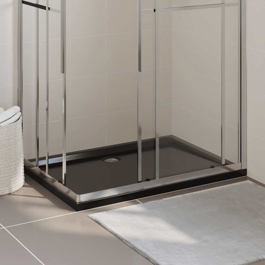 Vidaxl douchebak rechthoekig 80x120 cm abs zwart