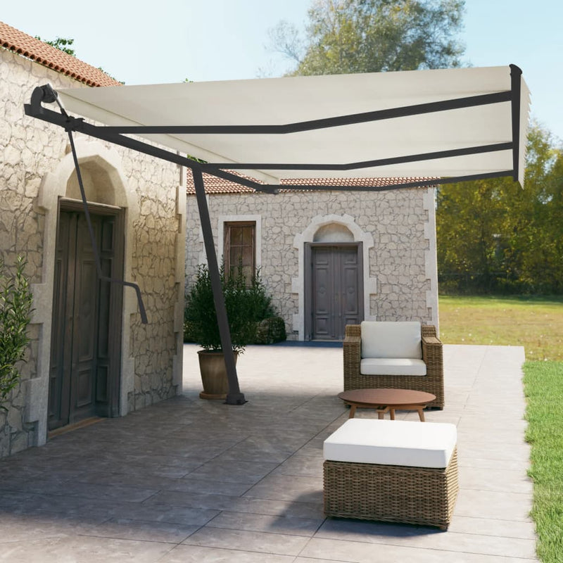 Afbeelding laden in galerijviewer, VidaXL Luifelpaalset 600x245 cm ijzer antracietkleurig
