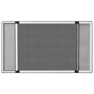 Vidaxl raamhor uitschuifbaar (75-143)x50 cm wit