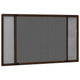 Vidaxl raamhor uitschuifbaar (100-193)x75 cm bruin