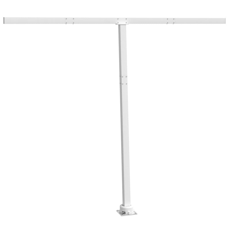 Afbeelding laden in galerijviewer, Vidaxl luifelpaalset 300x245 cm ijzer wit
