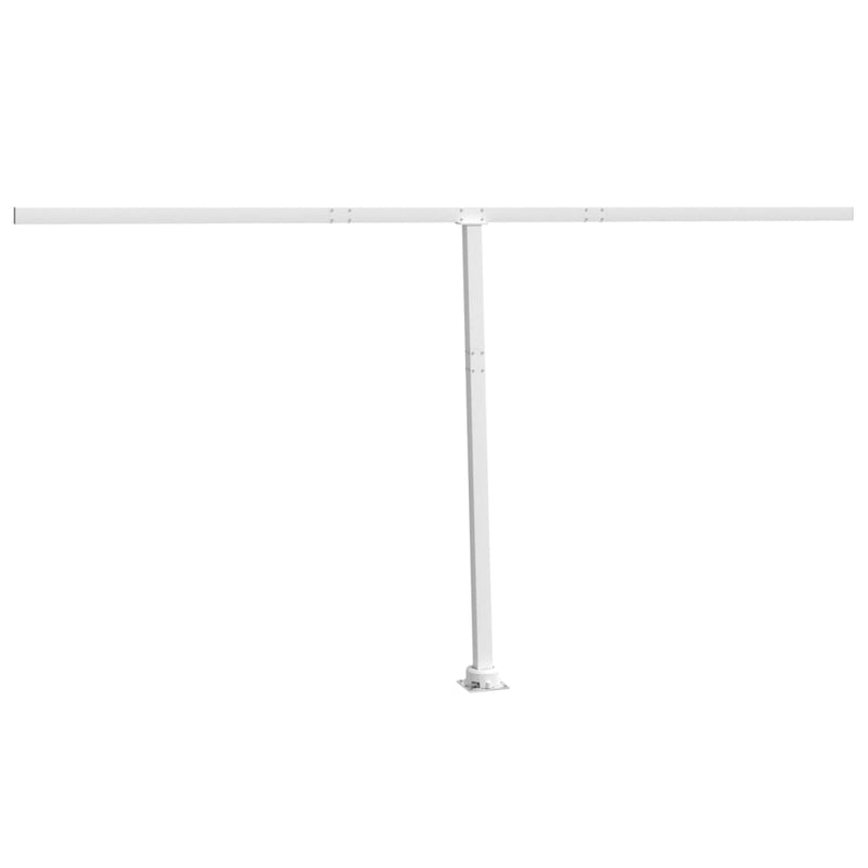 Afbeelding laden in galerijviewer, VidaXL Luifelpaalset 450x245 cm ijzer wit
