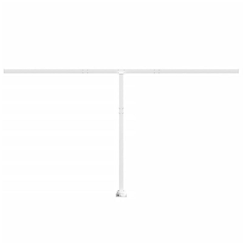 Afbeelding laden in galerijviewer, VidaXL Luifelpaalset 450x245 cm ijzer wit
