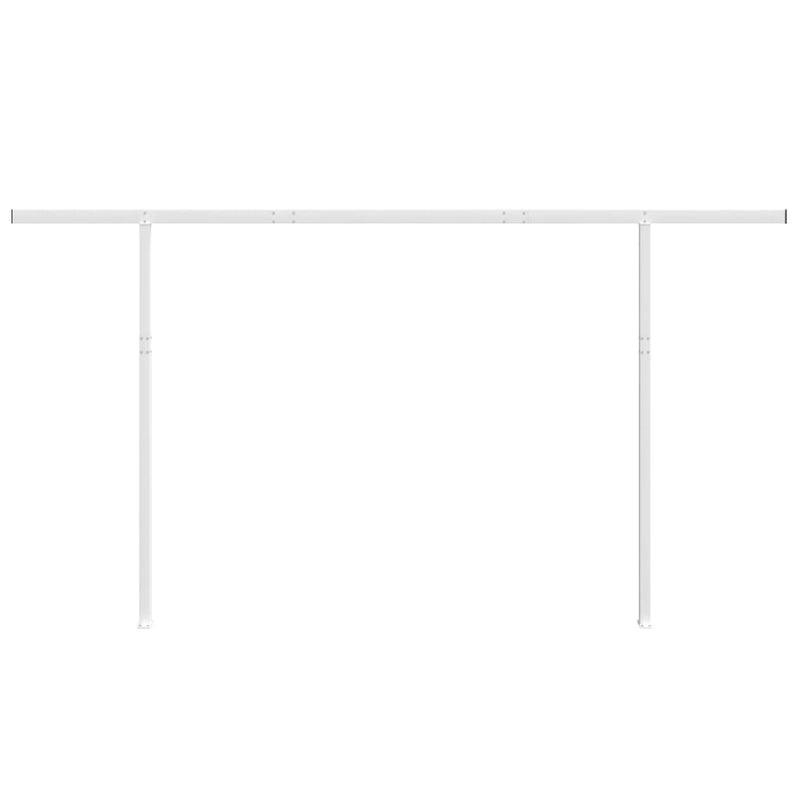 Afbeelding laden in galerijviewer, Vidaxl luifelpaalset 450x245 cm ijzer wit
