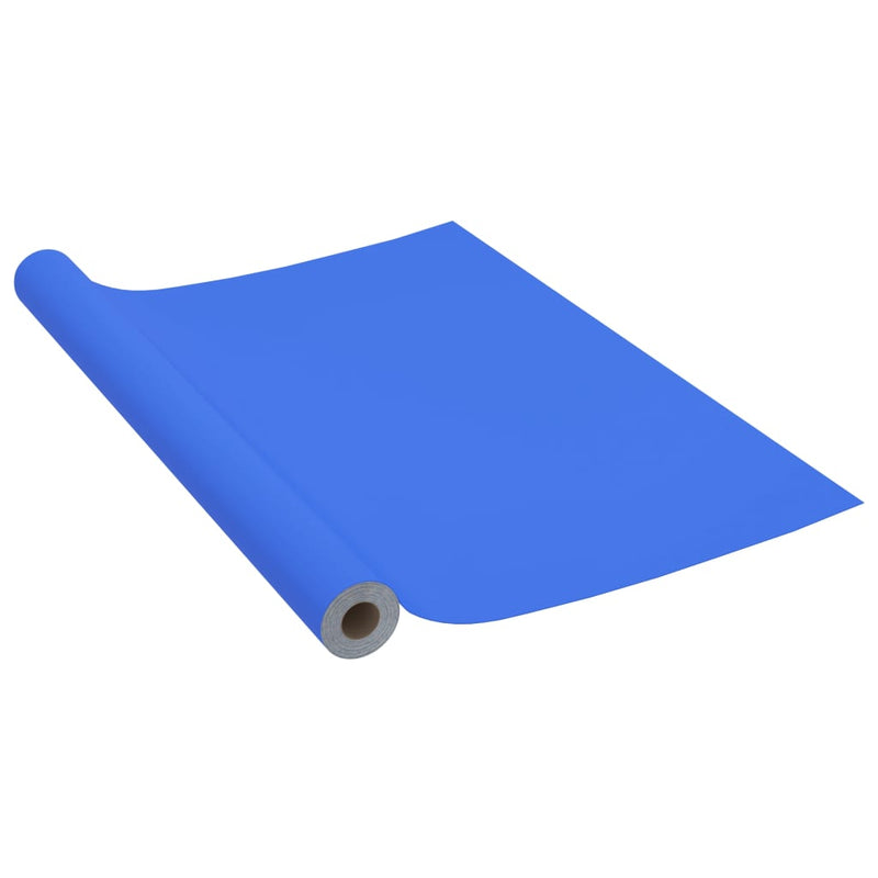 Afbeelding laden in galerijviewer, Vidaxl meubelfolie zelfklevend 500x90 cm pvc hoogglans blauw
