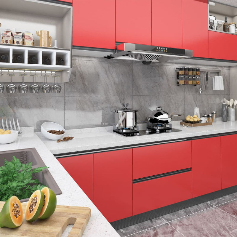 Afbeelding laden in galerijviewer, Vidaxl meubelfolies zelfklevend 2 st 500x90 cm pvc rood
